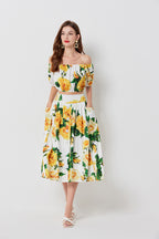Women's Strapless Top & Skirt Set