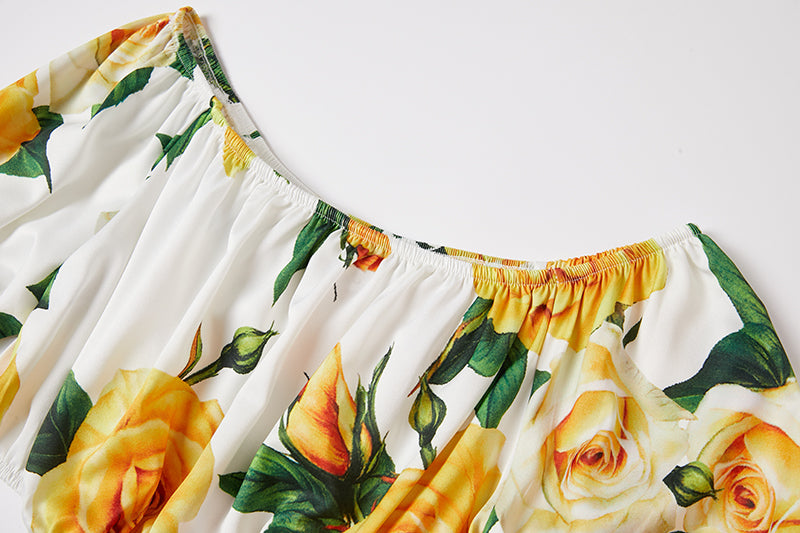 Women's Strapless Top & Skirt Set