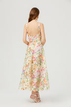 Women's Floral Embroidered Lace Cami Maxi Dress