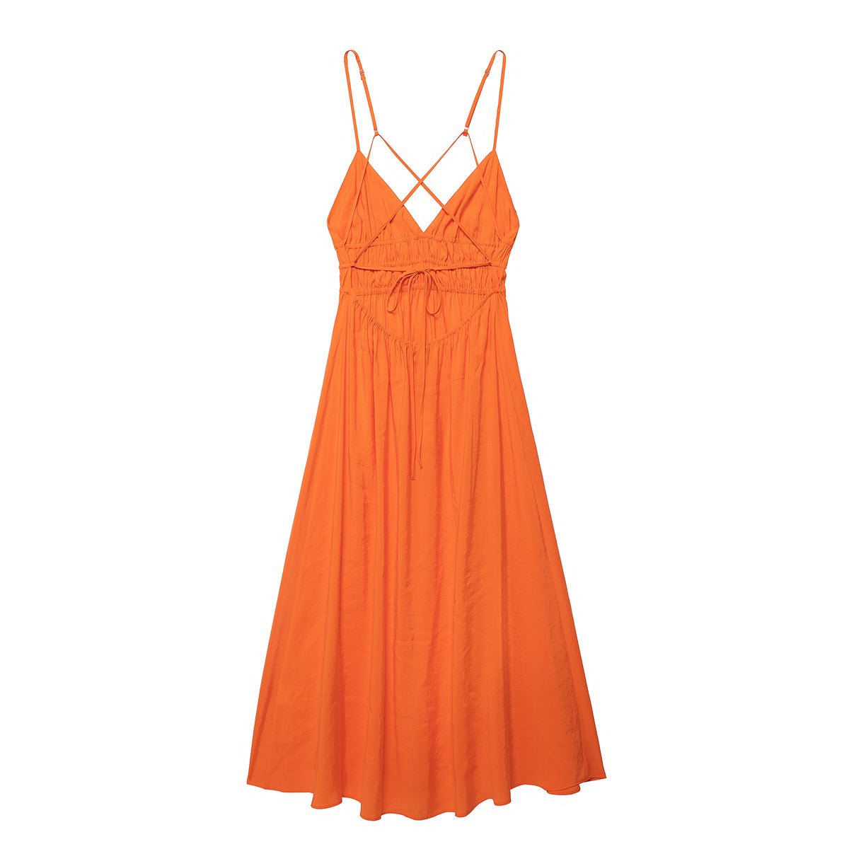 Women's Spring Elegant Backless Drape Dress