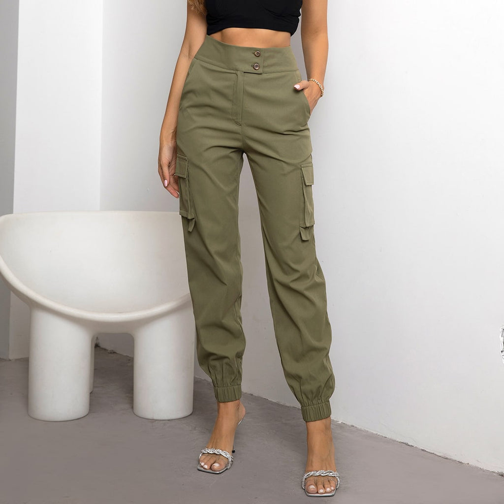 Casual Flip Pocket Side Pants