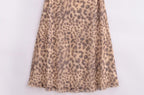Animal Print Silk Net Dress