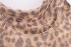 Animal Print Silk Net Dress