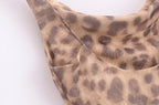 Animal Print Silk Net Dress
