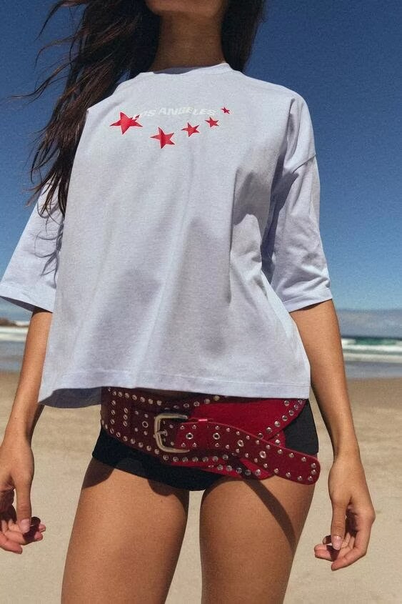 Women’s Printed Crew Neck Casual T Shirt