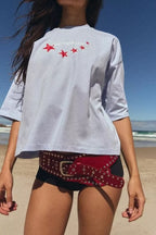 Women’s Printed Crew Neck Casual T Shirt