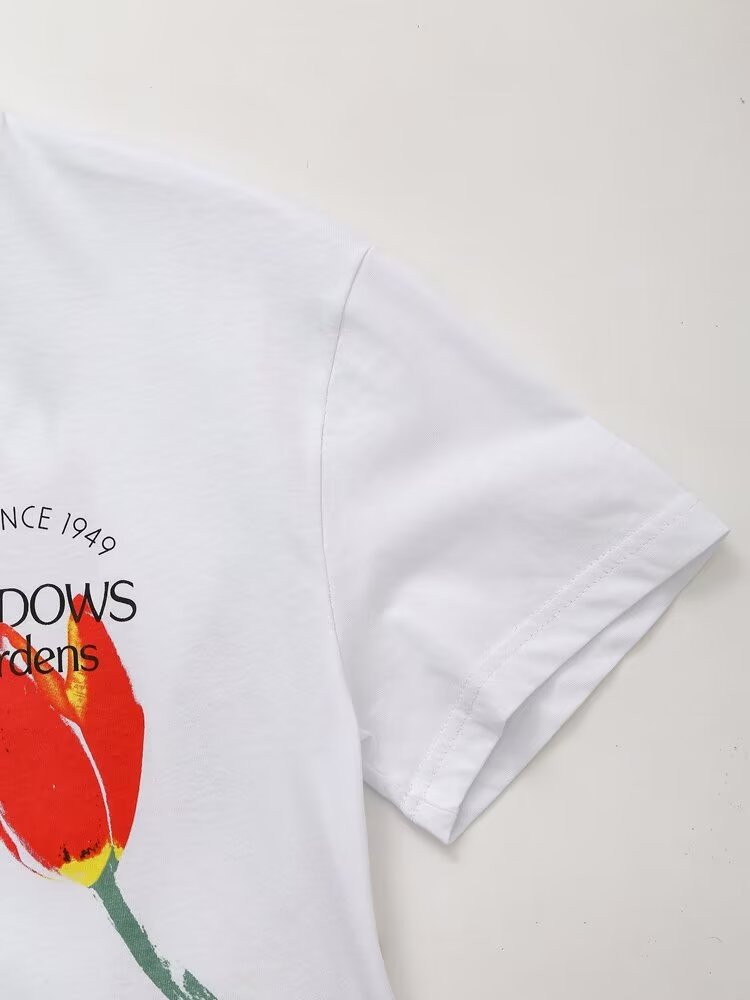 Women’s Floral Graphic Short Sleeve T Shirt