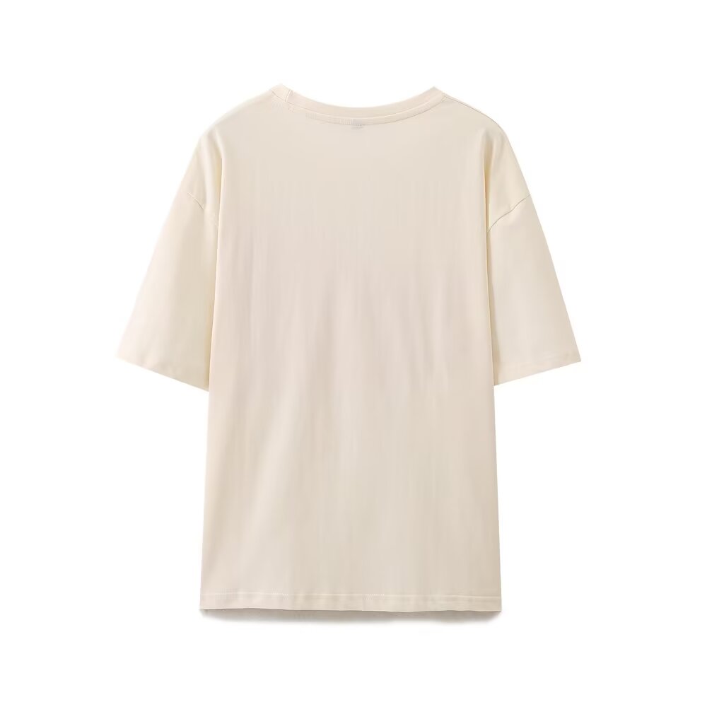 Women’s Printed Relaxed Crew Neck T Shirt