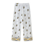 Women's Embroidered Cardigan Blazer Wide Leg Pants