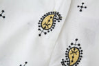 Women's Embroidered Cardigan Blazer Wide Leg Pants