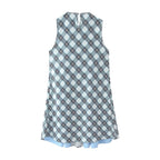 Women's Plaid Bow Sleeveless A-Line Mini Dress