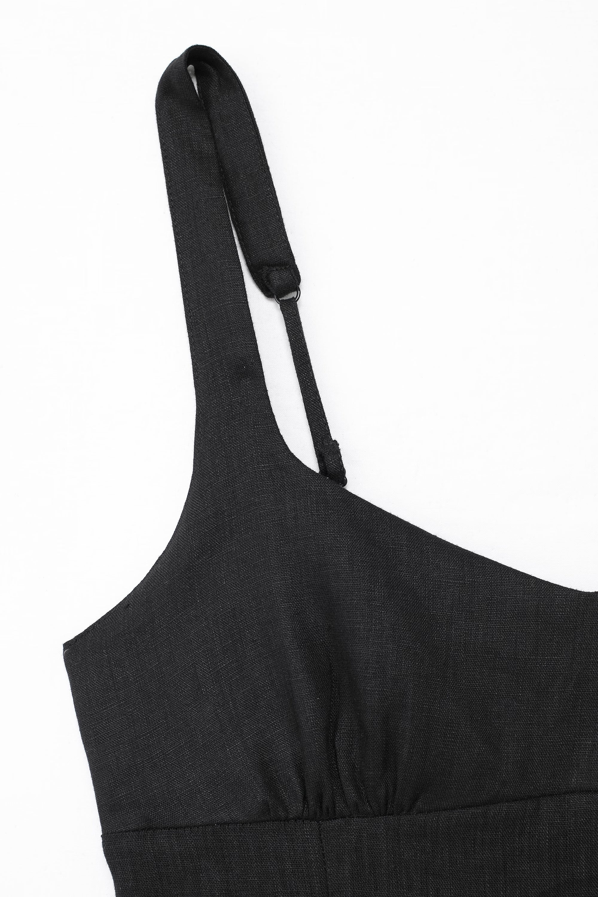 V-Neck Spaghetti-Strap Split A-Line Maxi Dress