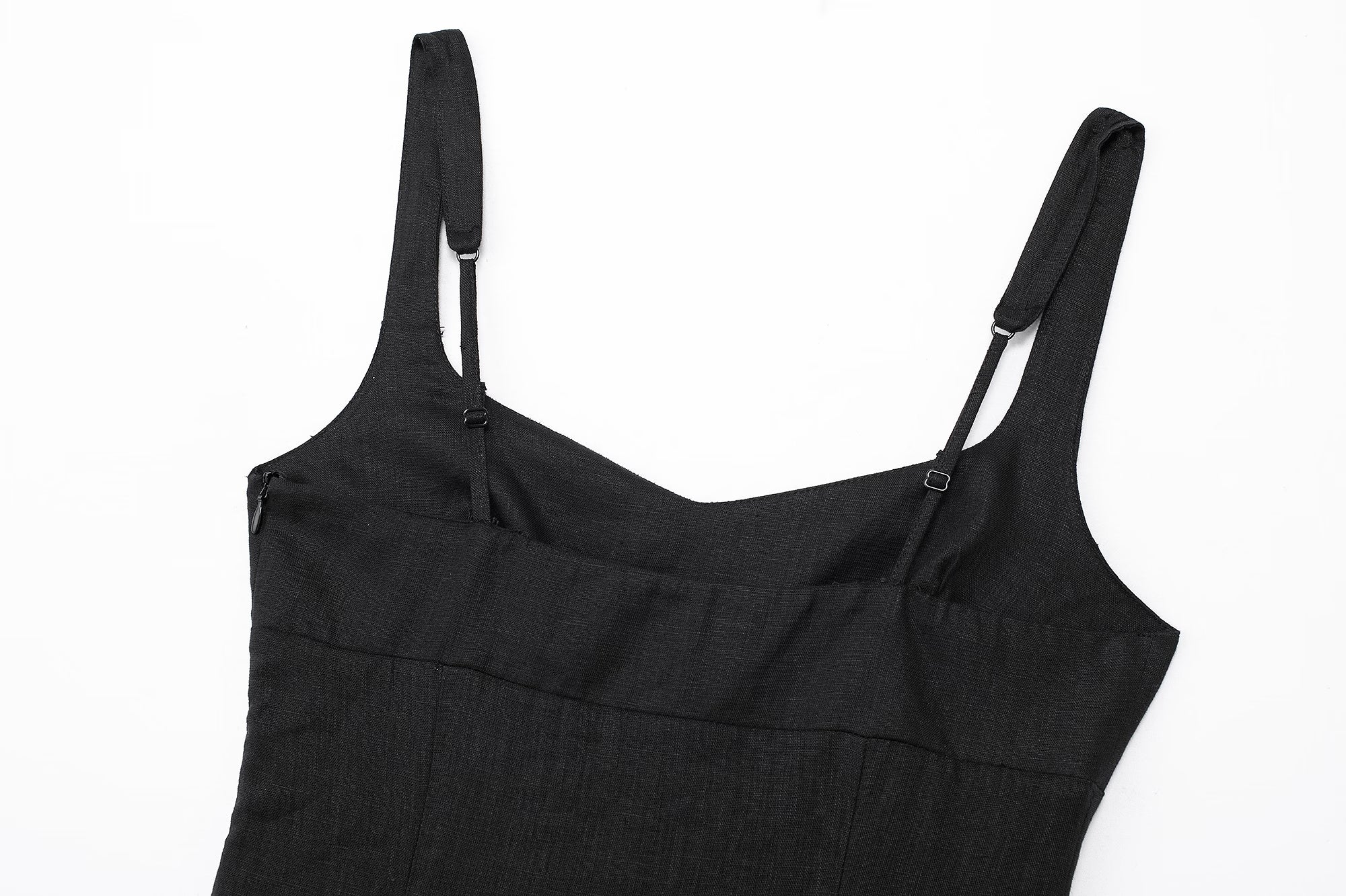 V-Neck Spaghetti-Strap Split A-Line Maxi Dress