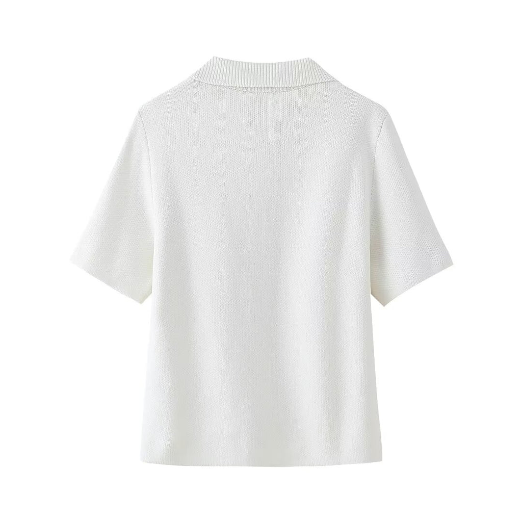 Women’s Green Button Front Short Sleeve Jacket