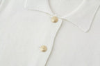 Women’s Green Button Front Short Sleeve Jacket
