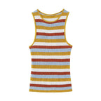 Women's Spring Women Clothing Knitted Striped Coat Dress