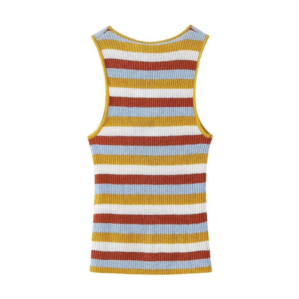 Women's Spring Women Clothing Knitted Striped Coat Dress