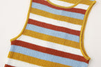 Women's Spring Women Clothing Knitted Striped Coat Dress
