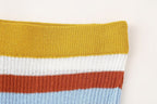 Women's Spring Women Clothing Knitted Striped Coat Dress