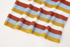 Women's Spring Women Clothing Knitted Striped Coat Dress