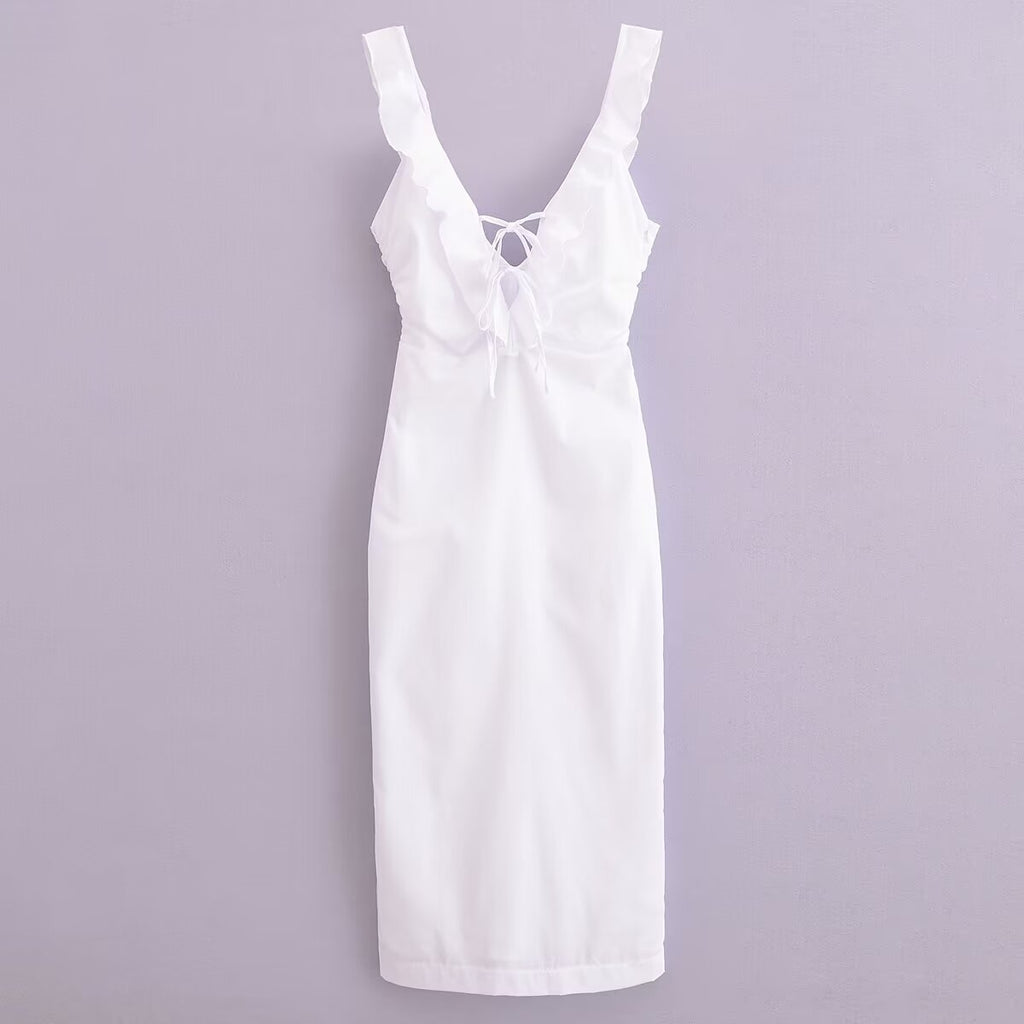 Women's Summer Street Elegant Ruffle Dress