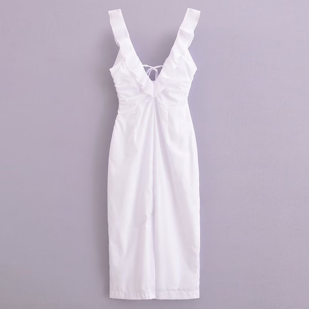 Women's Summer Street Elegant Ruffle Dress