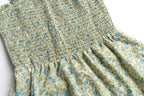 French Floral-Print Slip Spring Retro Dress