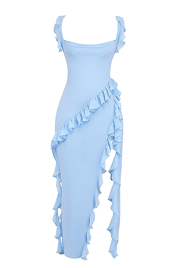 Cutout Split Stitching Dress