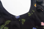 Floral Print Spaghetti-Strap Dress