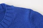 Women's Knit Pleated V-Neck Two-Piece Dress Set