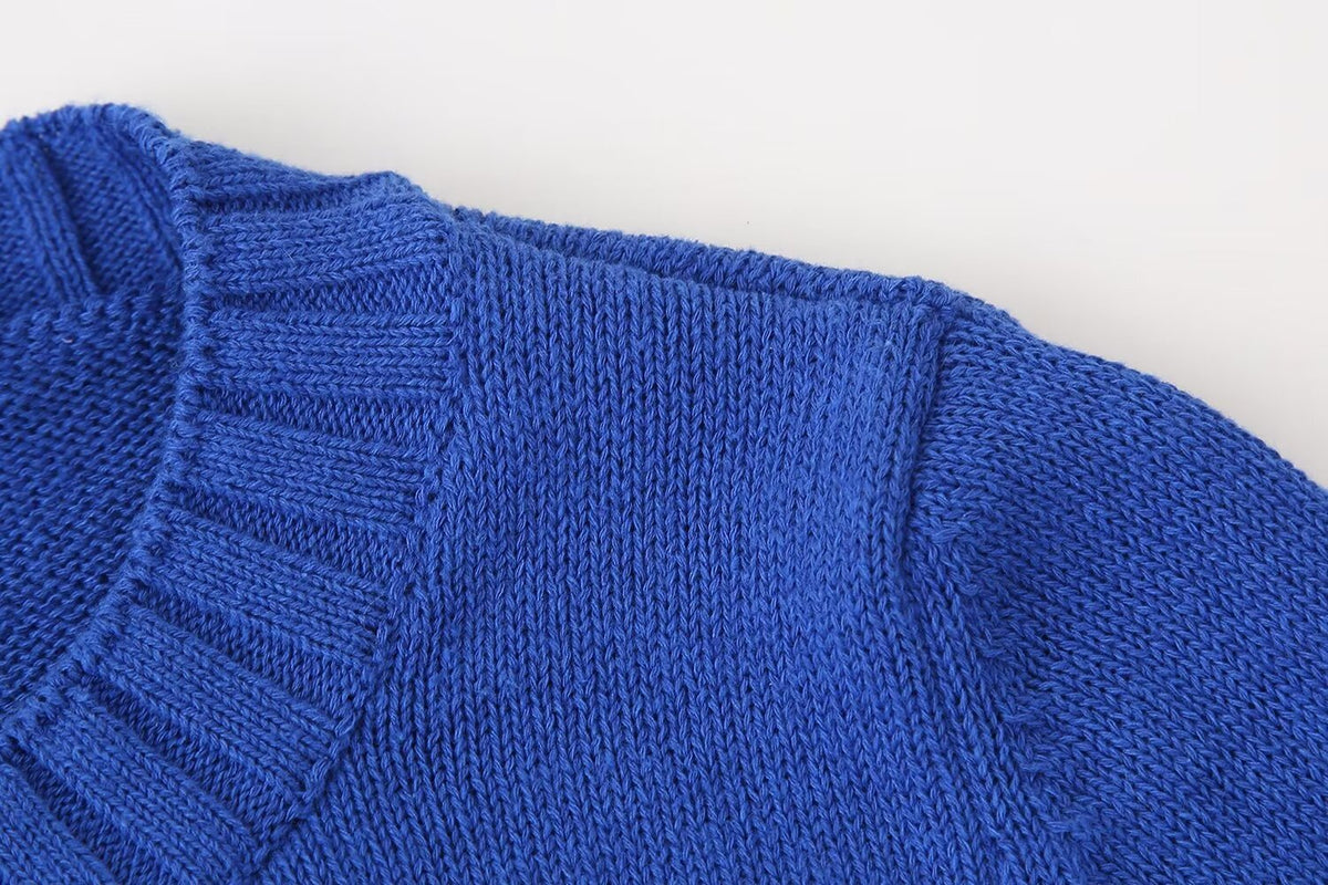 Women's Knit Pleated V-Neck Two-Piece Dress Set