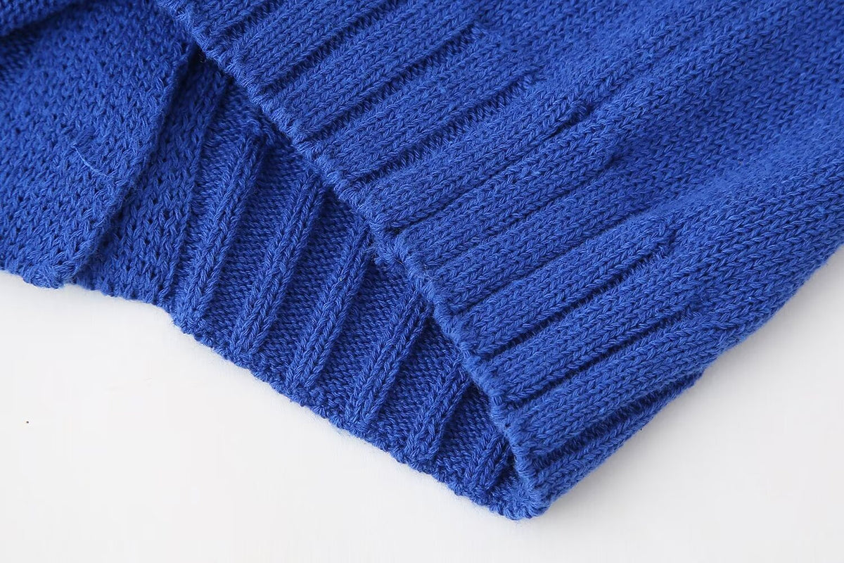 Women's Knit Pleated V-Neck Two-Piece Dress Set