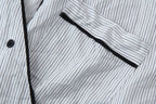Women's Casual Set Striped Kimono Shirt Straight Leg Pants