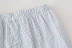 Women's Casual Set Striped Kimono Shirt Straight Leg Pants