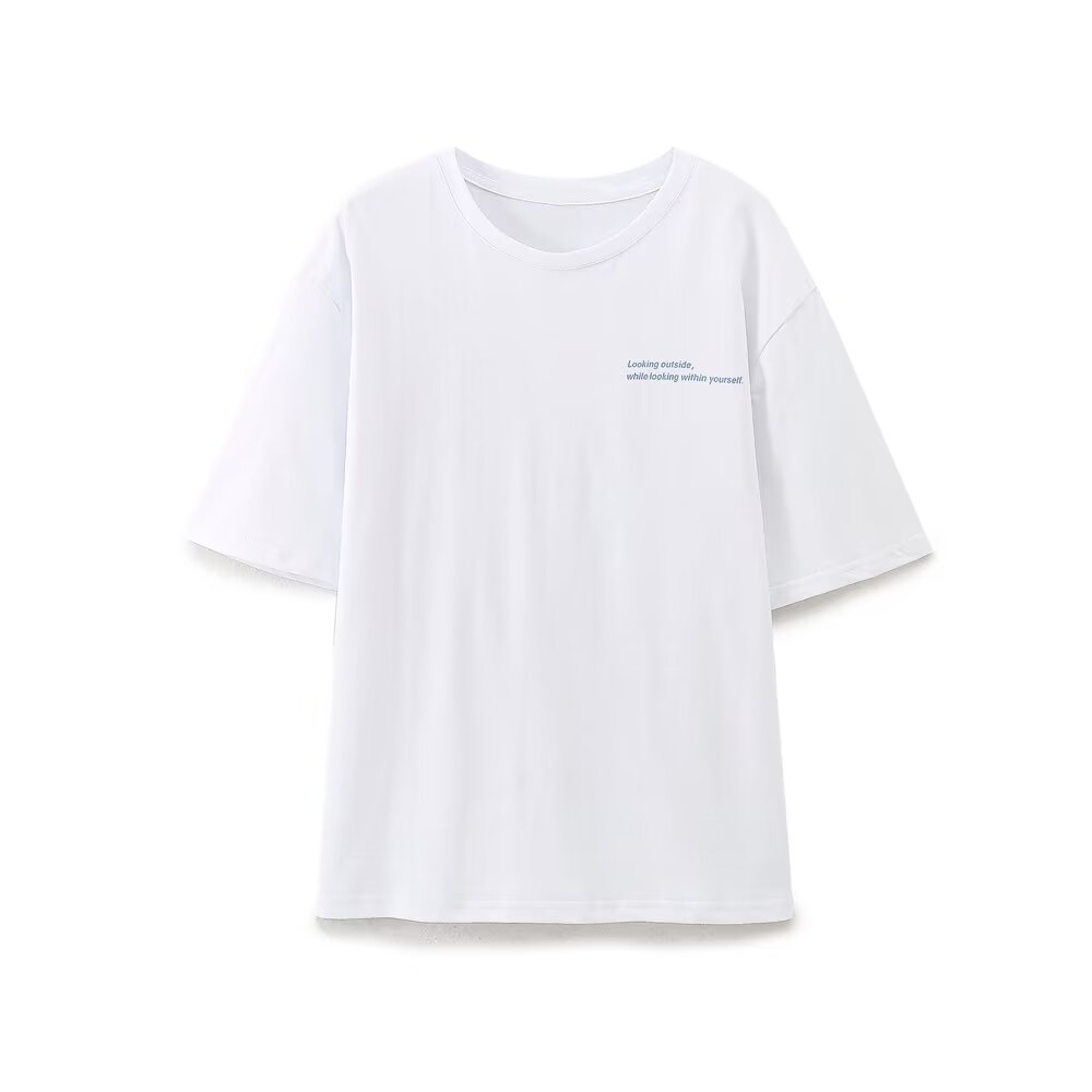 Women's Spring Summer Color Printed Casual Short Sleeve