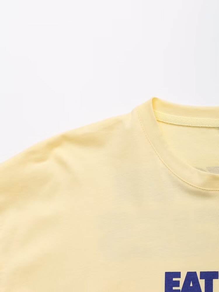 Women's Casual Round Neck Short Sleeves Printed T Shirt