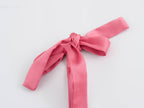 Women's Bowknot Decoration Pleated Satin Textured Top