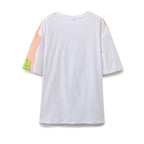 Women's Spring Casual Round Neck Pullover Girl Pattern T Shirt