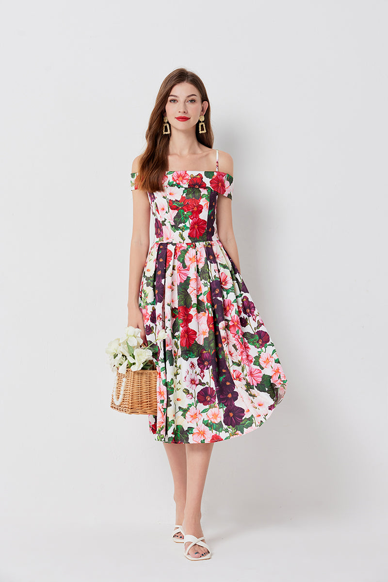 Women's Floral Print A-Line Dress