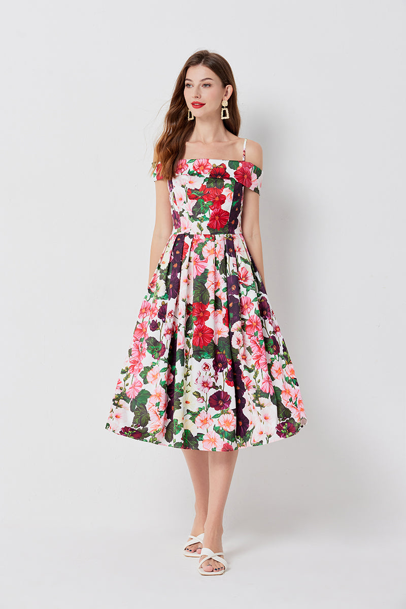 Women's Floral Print A-Line Dress