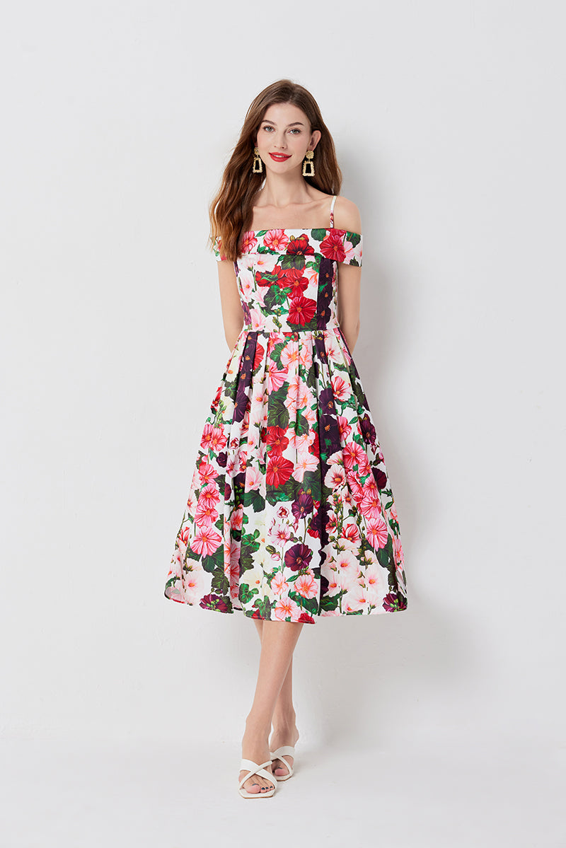 Women's Floral Print A-Line Dress