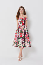 Women's Floral Print A-Line Dress