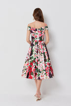 Women's Floral Print A-Line Dress
