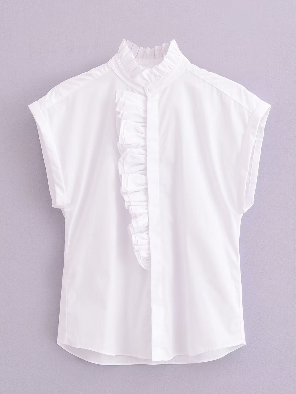 Women's Pleated Sleeveless Shirt