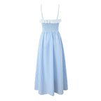 French Lace Sling Dress With Detachable Straps