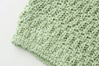 Women’s Green V Neck Button Cutout Knit Top