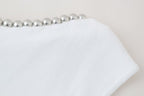 Women’s White Beaded Sleeveless Statement Top