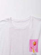 Women's Summer Women Clothing Stylish Simple Round Neck Sleeveless Printed T Shirt