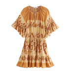 Women's Spring Casual Positioning Rayon Embroidered Dress