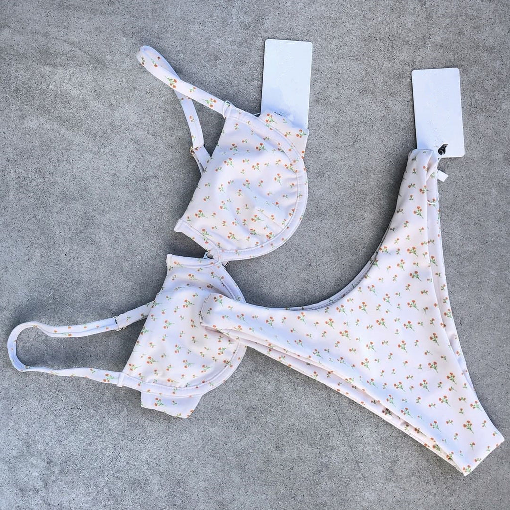 Seperated Retro Bikini Swimwear